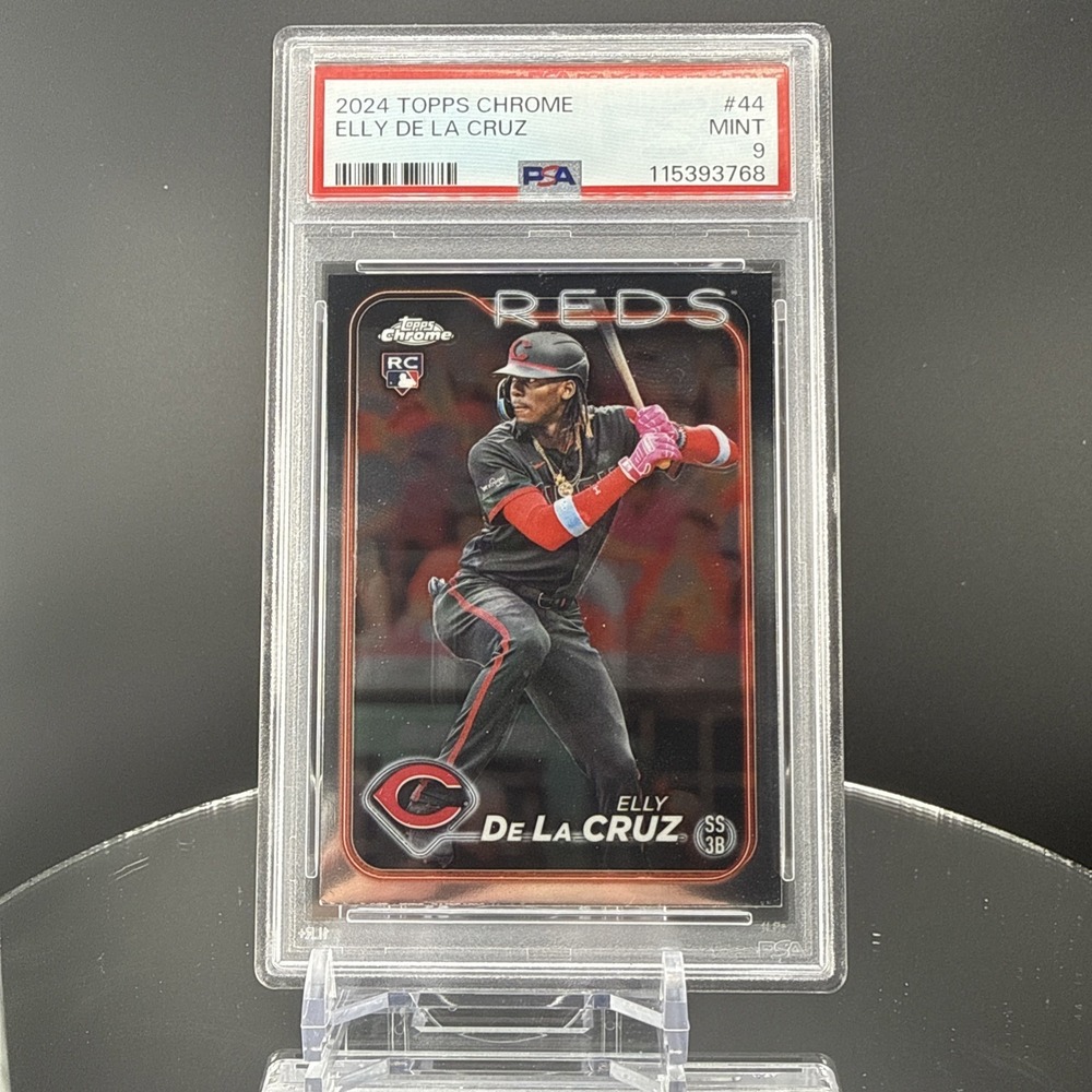 Elly‎ De La Cruz 2024 Topps Chrome RC Refractor #44 Cincinnati PSA 9